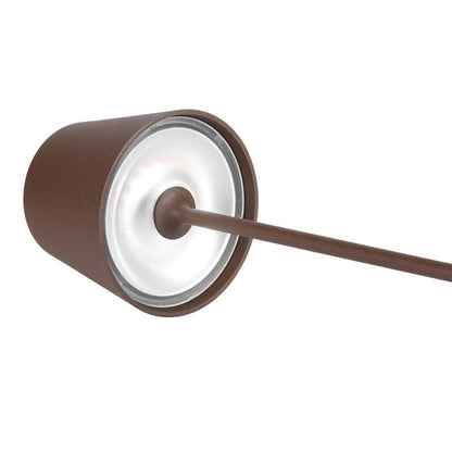 LED-Tischleuchte 15W Corten mit Touch-Dimmer und kabelloser Ladefunktion