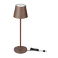 Lampada LED da Tavolo 15W Corten con Touch Dimmer e Ricarica Wireless