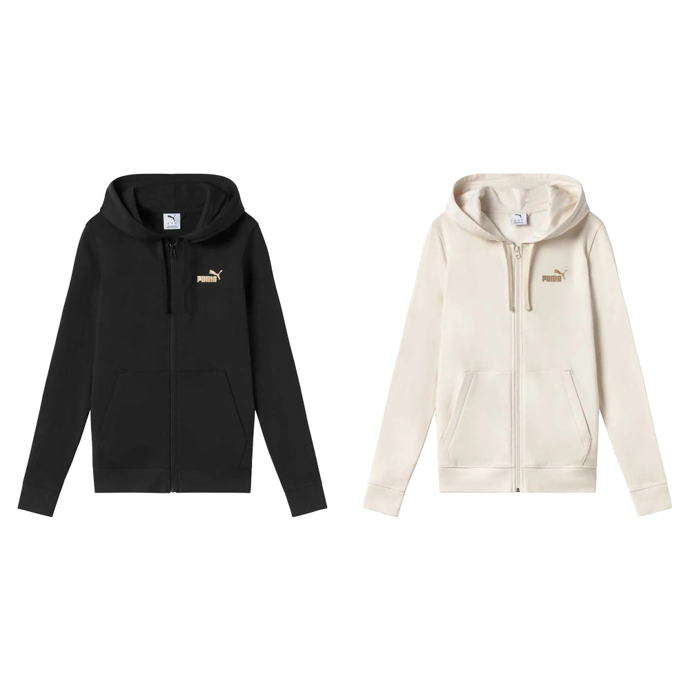 Puma Full Zip Sweatshirt Ess+ Textured Foil Big Logo 692199