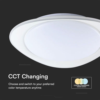 Plafoniera LED 60 W Rotonda con Telecomando CCT 3000–6500 K