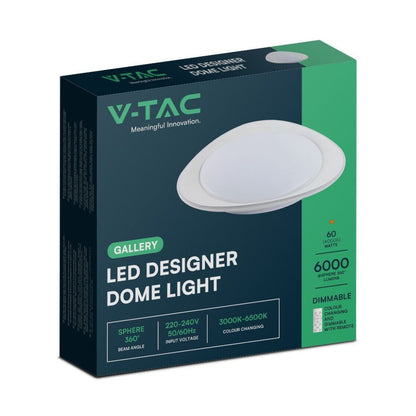 Plafoniera LED 60 W Rotonda con Telecomando CCT 3000–6500 K