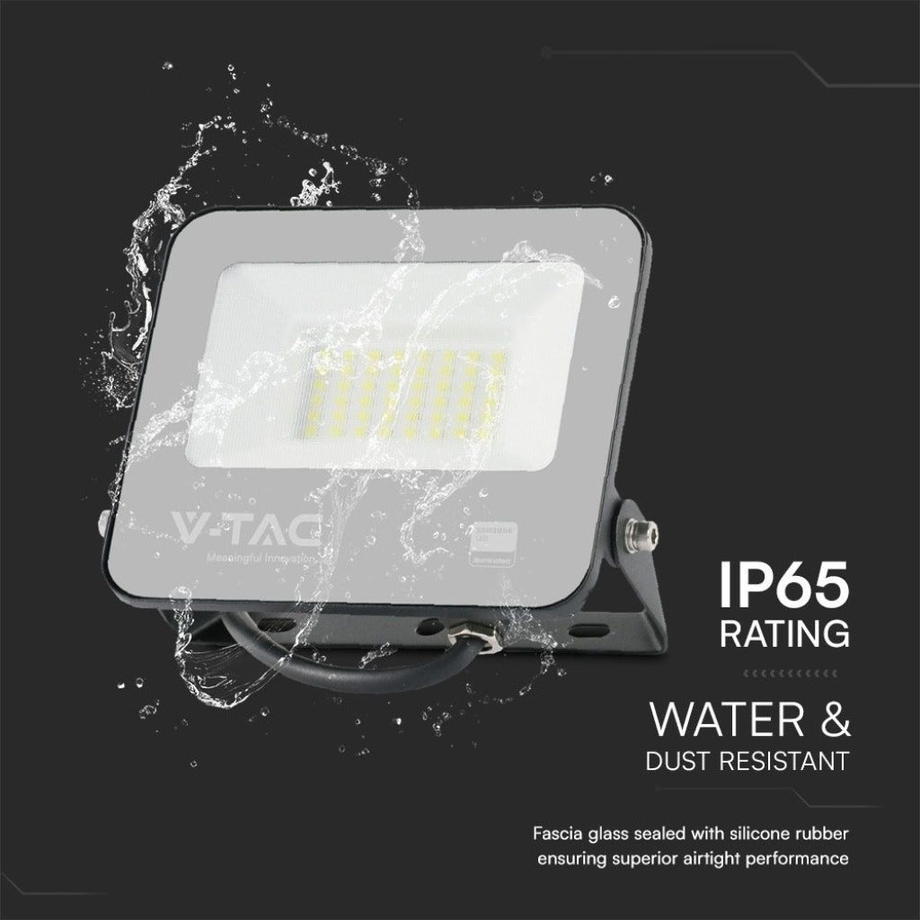 LED-Fluter 30 W SMD Samsung – Schwarz, 3000 K, IP65