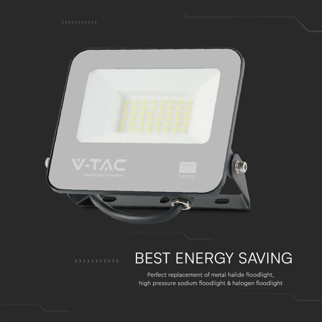 LED-Fluter 30 W SMD Samsung – Schwarz, 3000 K, IP65