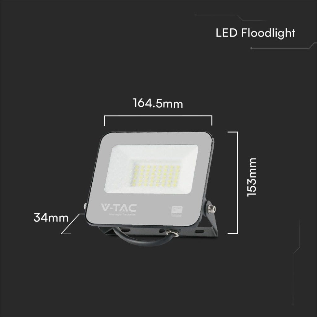 LED-Fluter 30 W SMD Samsung – Schwarz, 3000 K, IP65