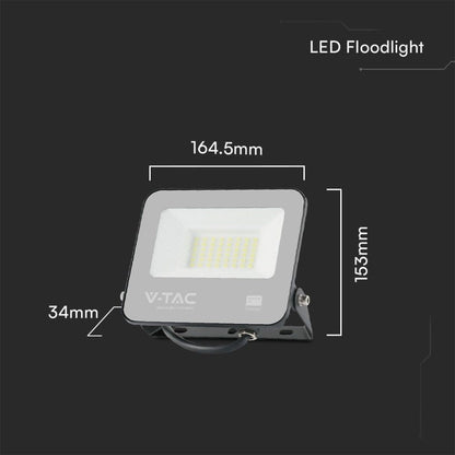 LED-Fluter 30 W SMD Samsung – Schwarz, 3000 K, IP65