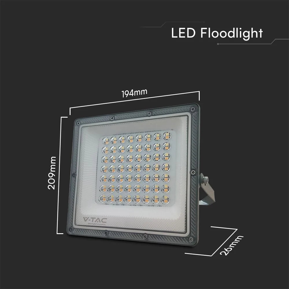 Faro LED 50W CCT 3in1 IP65 con LED Sostituibili | Grigio Scuro