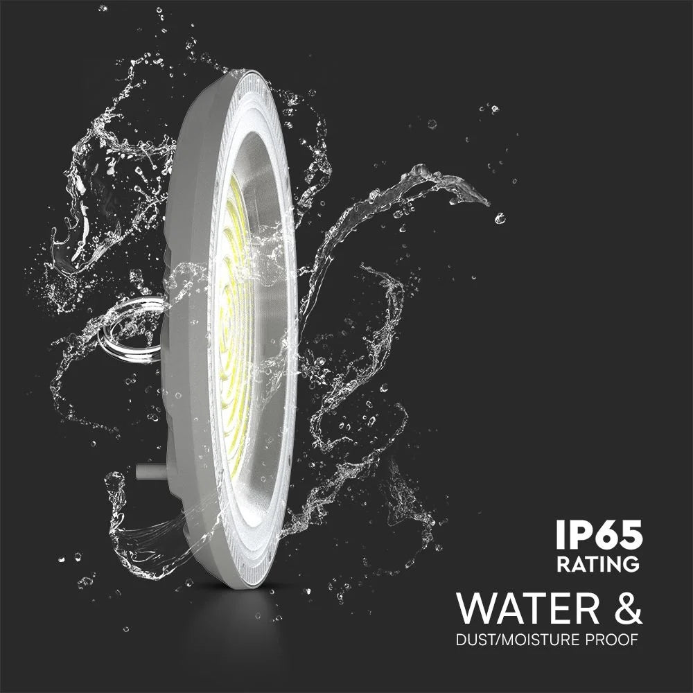 LED UFO Hallenstrahler 100W CCT 3in1 IP65 mit Schalter | Grau