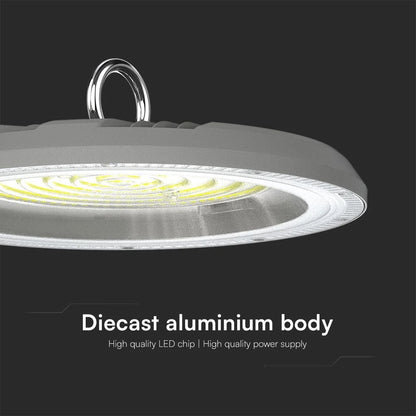 LED UFO Hallenstrahler 100W CCT 3in1 IP65 mit Schalter | Grau