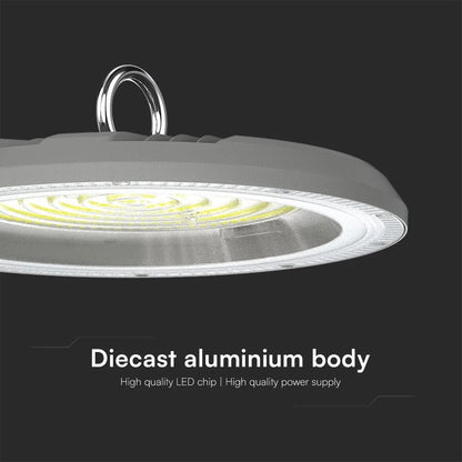 LED-UFO-Hallenstrahler 150W CCT 3in1 IP65 mit Schalter | Grau