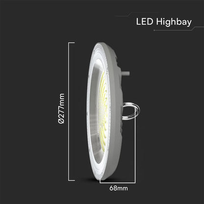 LED-UFO-Hallenstrahler 150W CCT 3in1 IP65 mit Schalter | Grau