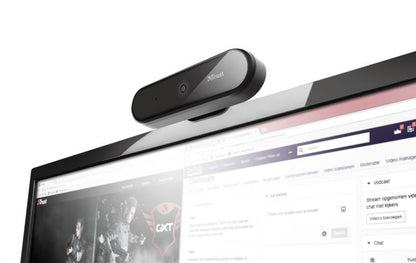 Webcam Trust Tyro Full HD PC Monitor Desktop Skype USB Integriertes Mikrofon