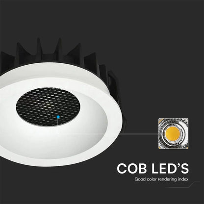 Faretto LED Incasso 24W COB CCT 3in1 CRI90 Bianco | V-TAC Bridgelux
