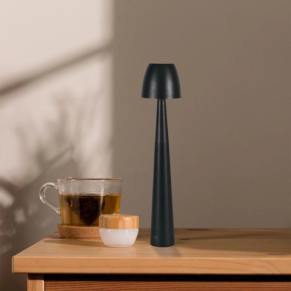 LED Tischleuchte 3W CCT Touch USB-C Wiederaufladbar Schwarz V-TAC