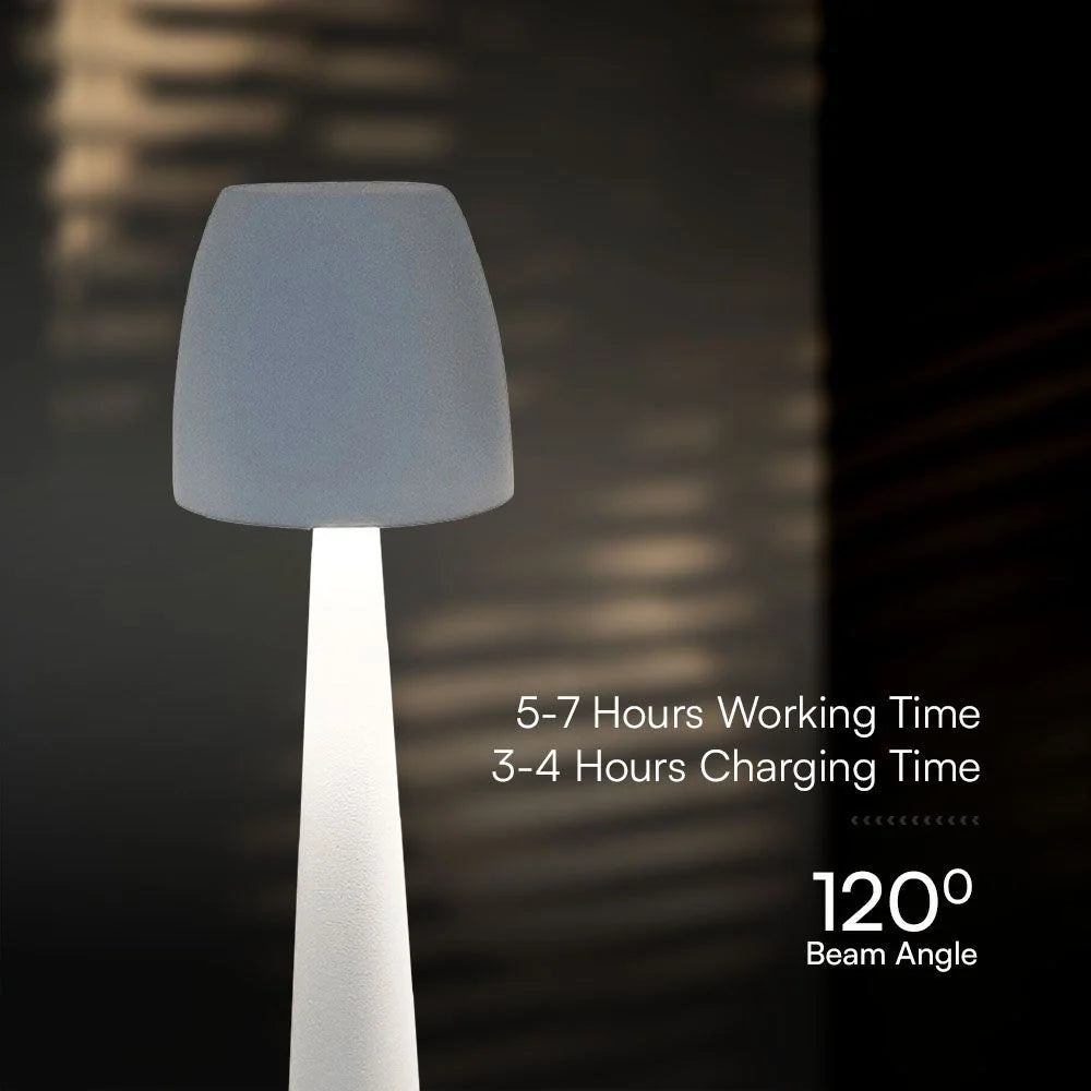 Lampada LED Tavolo 3W USB-C Touch Dimmer CCT Bianca V-TAC