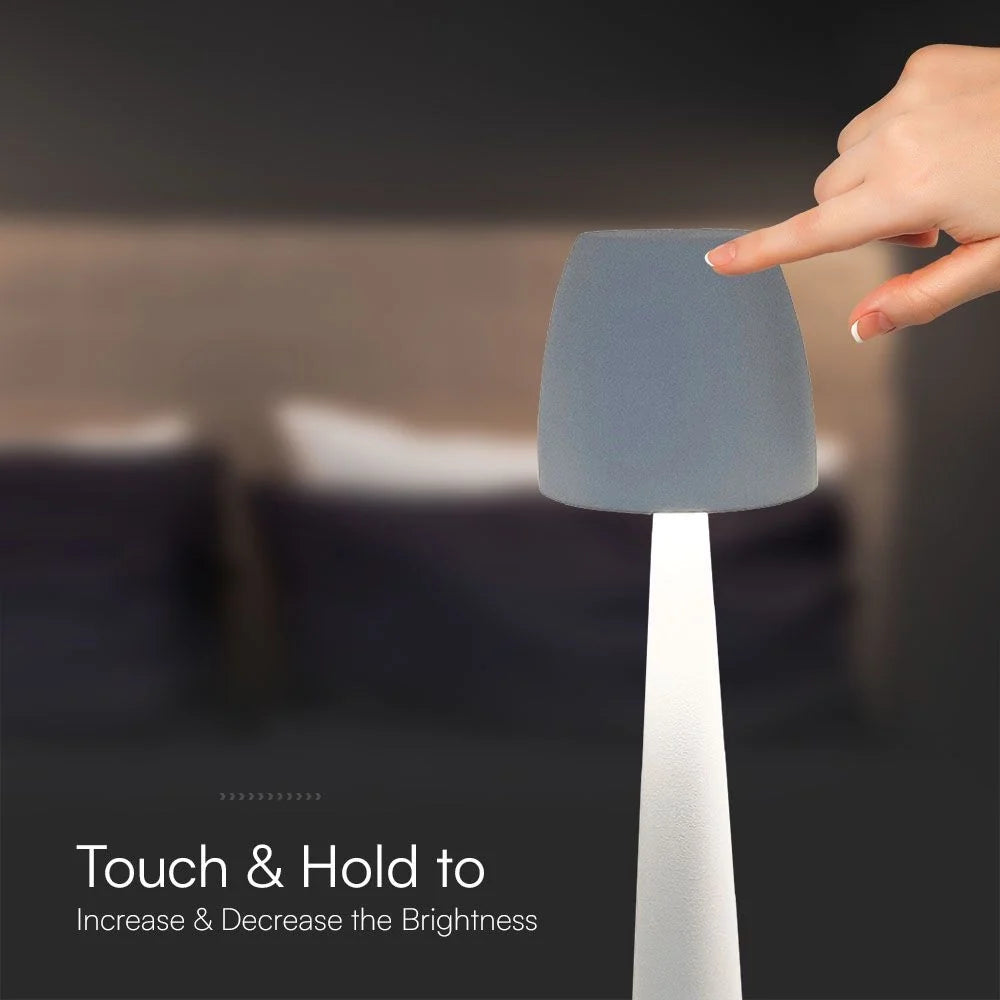 Lampada LED Tavolo 3W USB-C Touch Dimmer CCT Bianca V-TAC