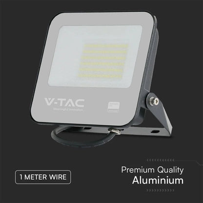 LED-Fluter 50W Samsung 4000K IP65 Schwarz V-TAC für den Außenbereich