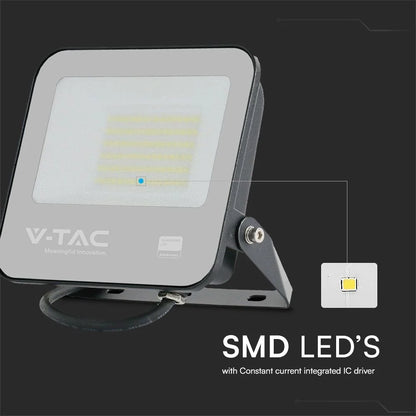 LED-Fluter 50W Samsung 4000K IP65 Schwarz V-TAC für den Außenbereich