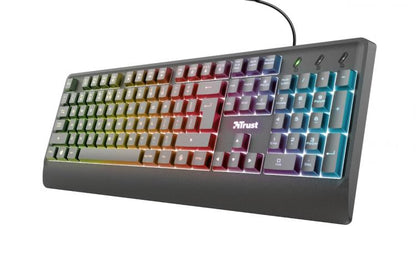 Trust Tastiera Basic Gaming LED Keyboard Hintergrundbeleuchtet Mehrfarbig Gaming-PC