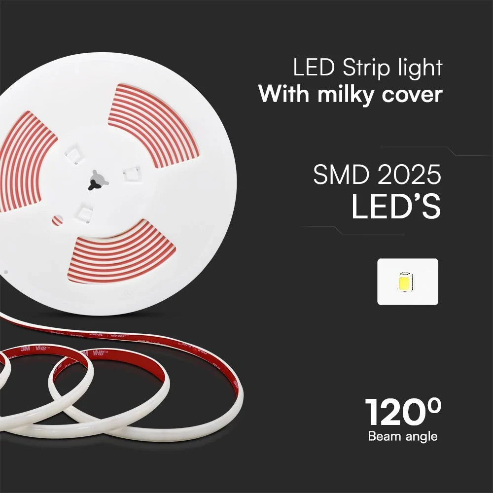 LED-Streifen 220V COB 3000K IP65 10m mit Stecker | 286 LEDs/m