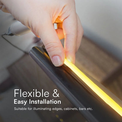 LED-Streifen 220V COB 3000K IP65 10m mit Stecker | 286 LEDs/m