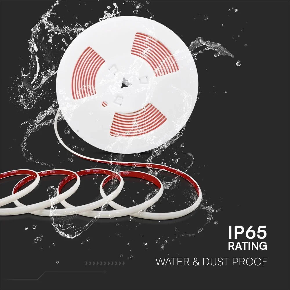 LED-Streifen 220V COB 3000K IP65 10m mit Stecker | 286 LEDs/m