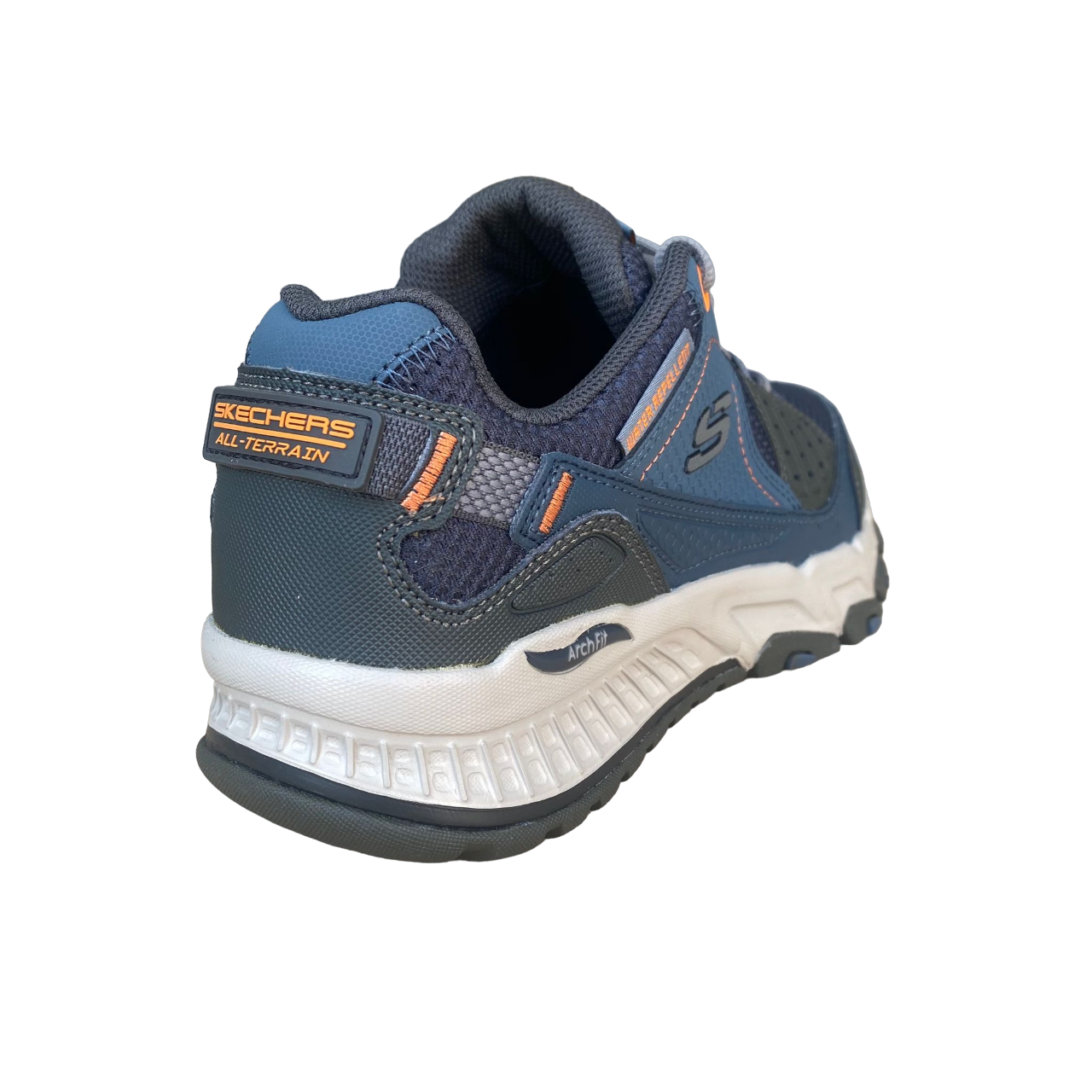 Skechers Arch Fit Escape Plan Scarpe Outdoor Uomo Blu Arancio - 237545/NVOR