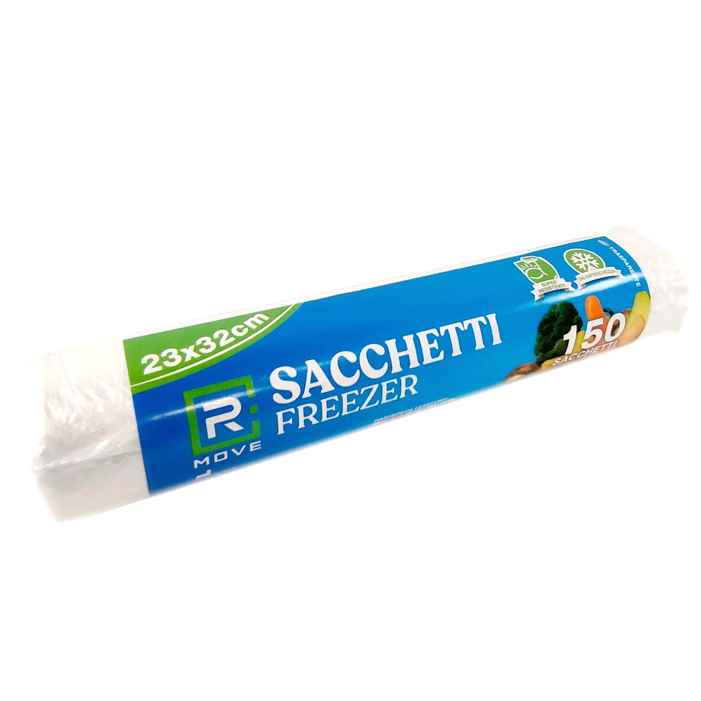3 Rotoli Da 95 Buste Sacchetti 23x32 Sacchi Freezer Alimenti Congelatore Frigo