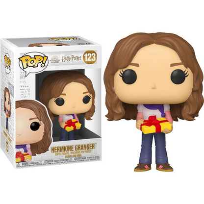 Funko Pop! Harry Potter – (123) Hermione Granger Holiday mit Geschenk Vinylfigur