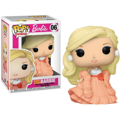 Funko Pop Barbie 06 - Peaches' N Cream Sammler-Actionfigur, versiegelt