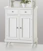 Small 2-door, 2-drawer sideboard with 1 shelf, base only