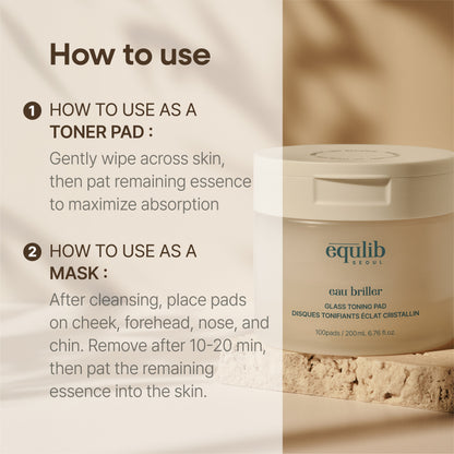 equlib EAU BRILLER PAD (100 EA)
