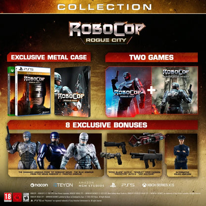 RoboCop: Rogue City Collection Edition PS5 Spiel Steelbook EU IT Neu