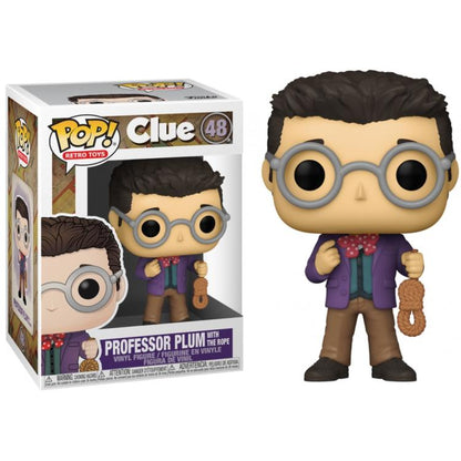 Funko Pop ! Retro Toys - Clue (48) Professor Plum With The Rope Vinyl Figure 9Cm