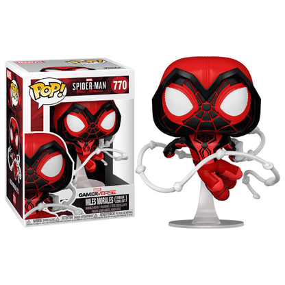 Funko Pop ! Spiderman Miles Morales - (770) Crimson Cowl Suit Figure 9cm