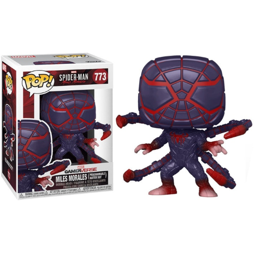 Funko Pop ! Spiderman Miles Morales - (773) Figur „Programmierbarer Materie-Anzug“ 9 cm