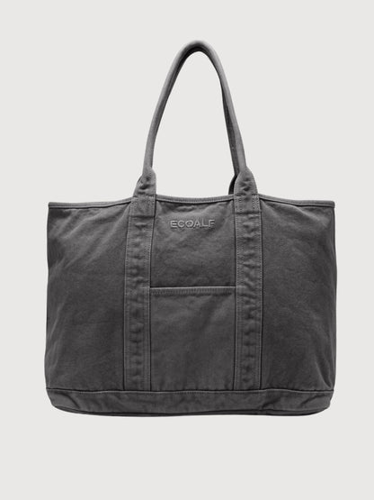 Bag Palms Medium Asphalt Cotton | Ecoalf