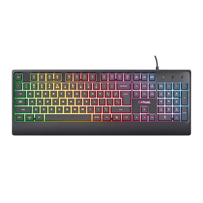 Trust Tastiera Basic Gaming LED Keyboard Hintergrundbeleuchtet Mehrfarbig Gaming-PC