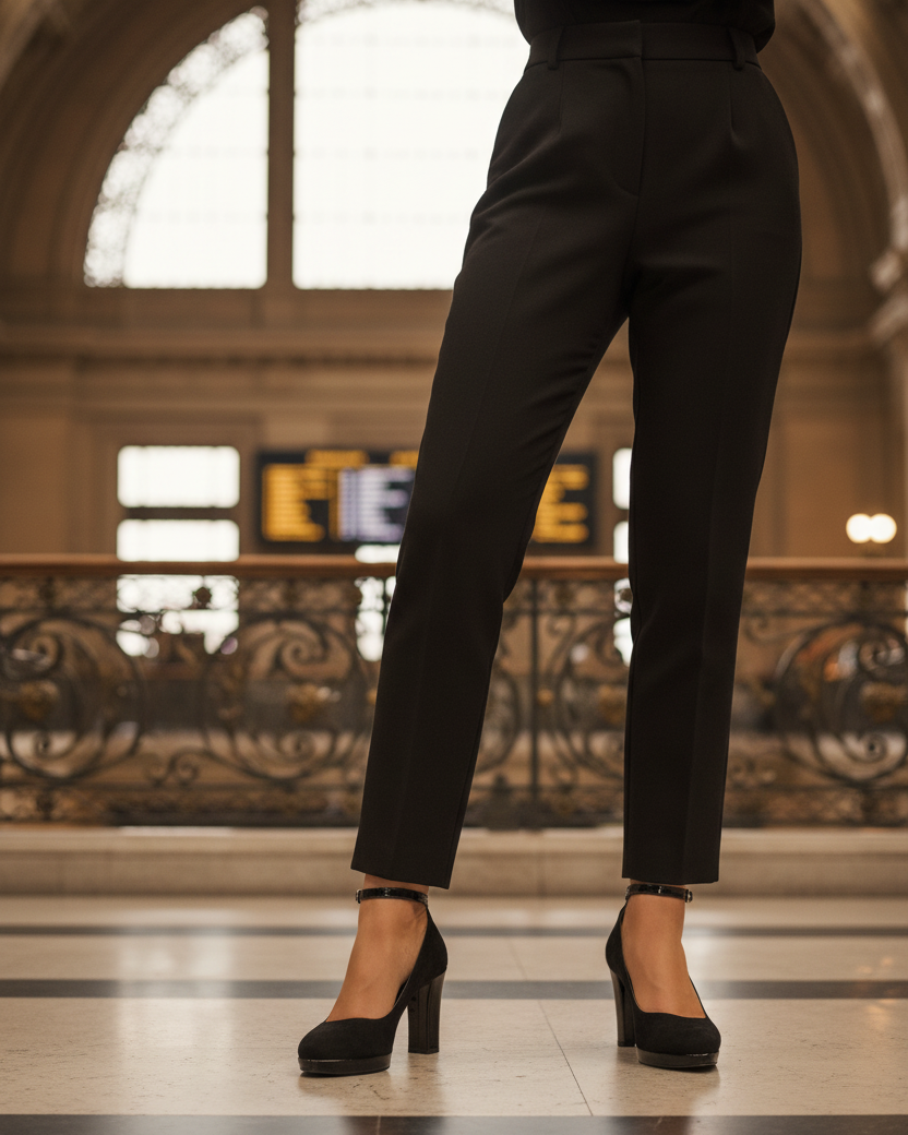Morablu 2594 Velvet Nero Vernice Tacco 80