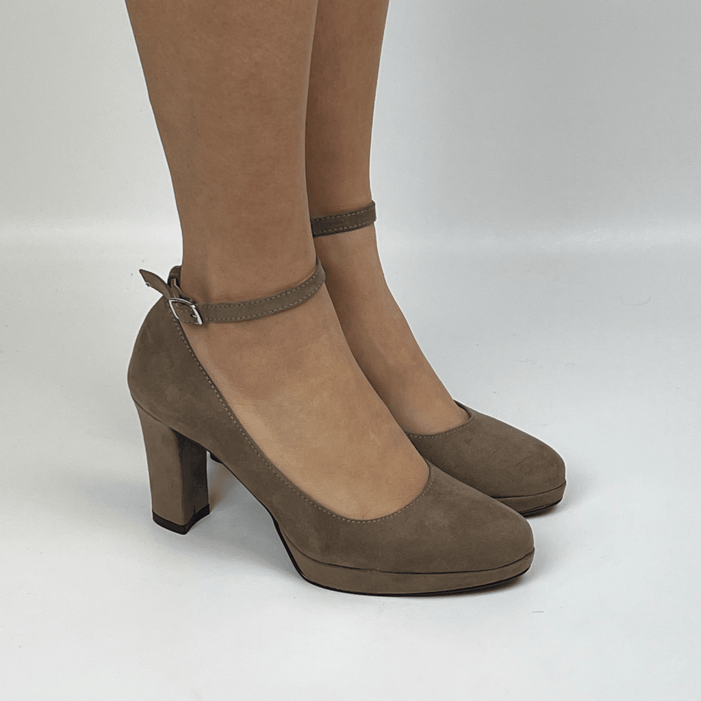 Morablu 2594 Velvet Tan Marrone Tacco 80