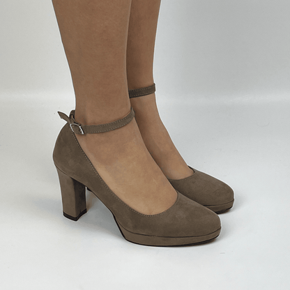 Morablu 2594 Velvet Tan Marrone Tacco 80