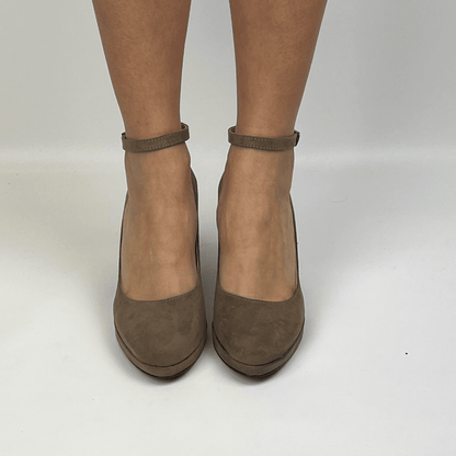 Morablu 2594 Velvet Tan Marrone Tacco 80
