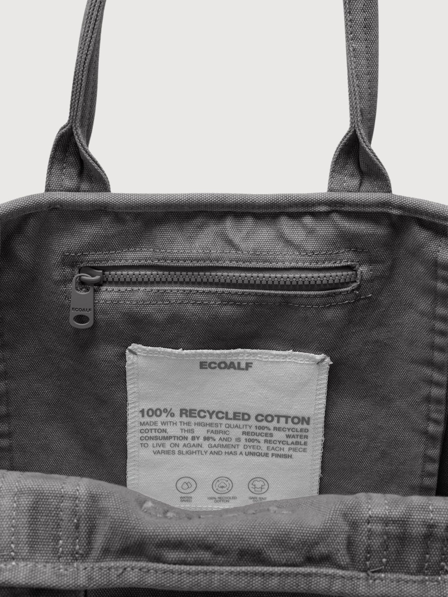 Bag Palms Medium Asphalt Cotton | Ecoalf