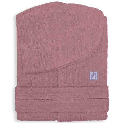 Accappatoio in spugna di cotone Marta Marzotto uomo donna con Cappuccio 2665