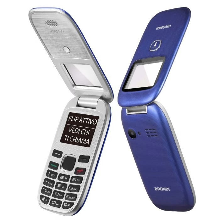 BRONDI HANDY WINDOW+ 4.5 FARBIG/FLIP DUAL SIM KLAPPBAR - BLAU