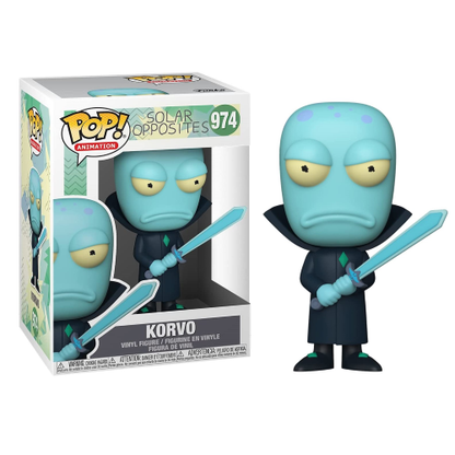 Funko Pop! Animation Solar Opposites – (974) Korvo Figur Vinyl 9cm