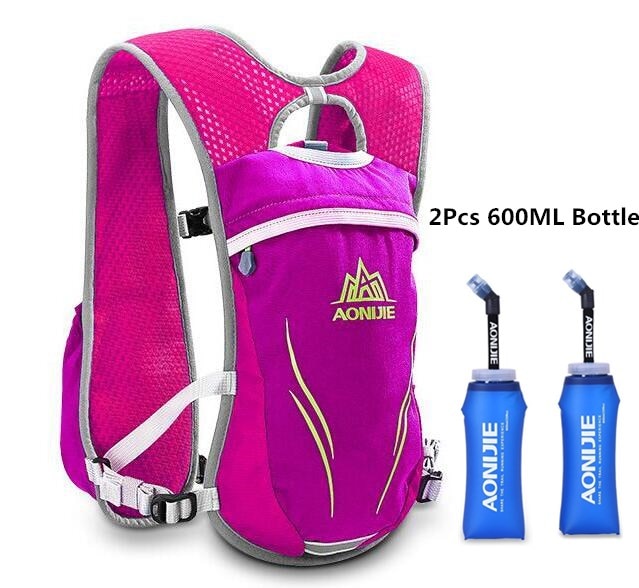 Zaino Running Idratazione Unisex per Maratona con Tasche Multiple