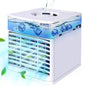 Portable Mini Air Conditioner Fan Humidifier with Water Ice and 7 LEDs