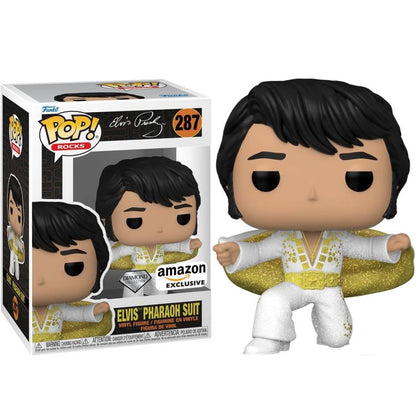 Funko Pop! Rocks (287) Elvis Presley Pharaoh Suit (Diamond) Figure King Rock