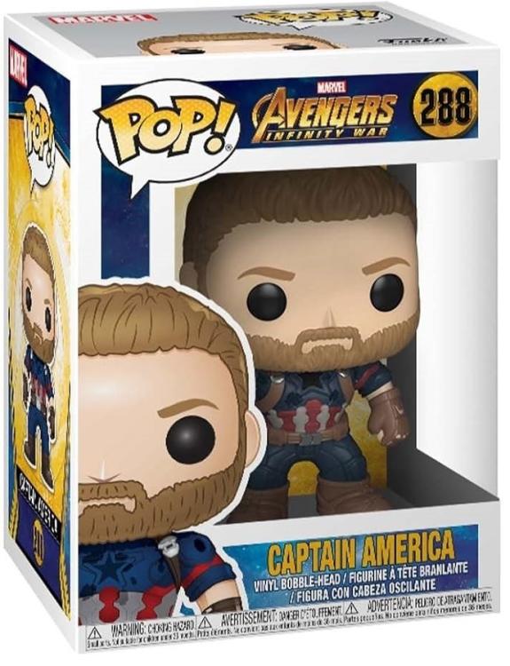 Funko Pop! Marvel Avengers Infinity War (288) Captain America Vinyl Figure 9cm