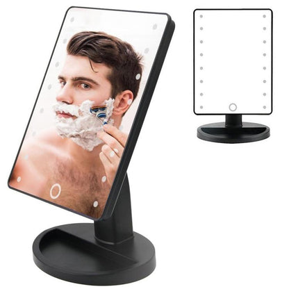 Beleuchteter Kosmetikspiegel 16 LED Tragbarer Make-up-Spiegel 180° Kosmetik und Ästhetik